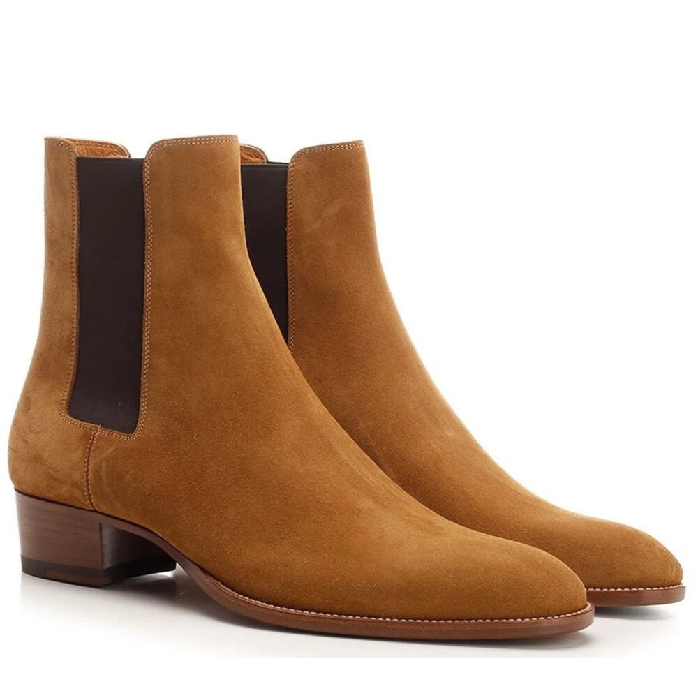 $1190 MSRP- Brand New Saint Laurent Wyatt Chelsea Boots-100% Authentic